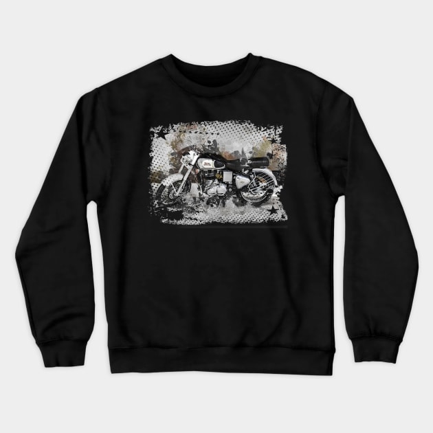 Royal Enfield Classic 350 Crewneck Sweatshirt by funkymonkeytees